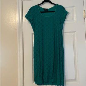 Green Eyelet dress